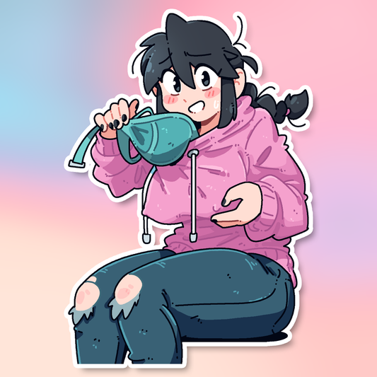LUCIA PERKY HOODIE STICKER!
