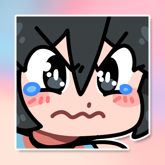 POUTING LUCIA EMOTE STICKER