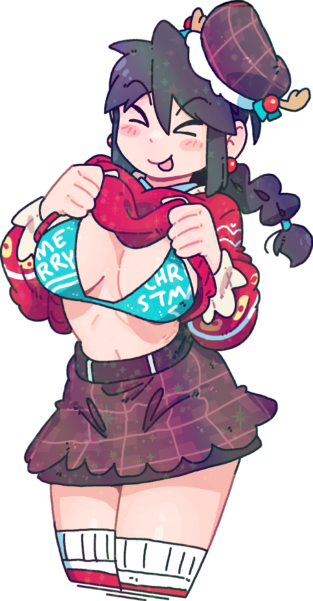 CHRISTMAS BOOBDROP LUCIA STICKER! (NSFW VARIANTS)