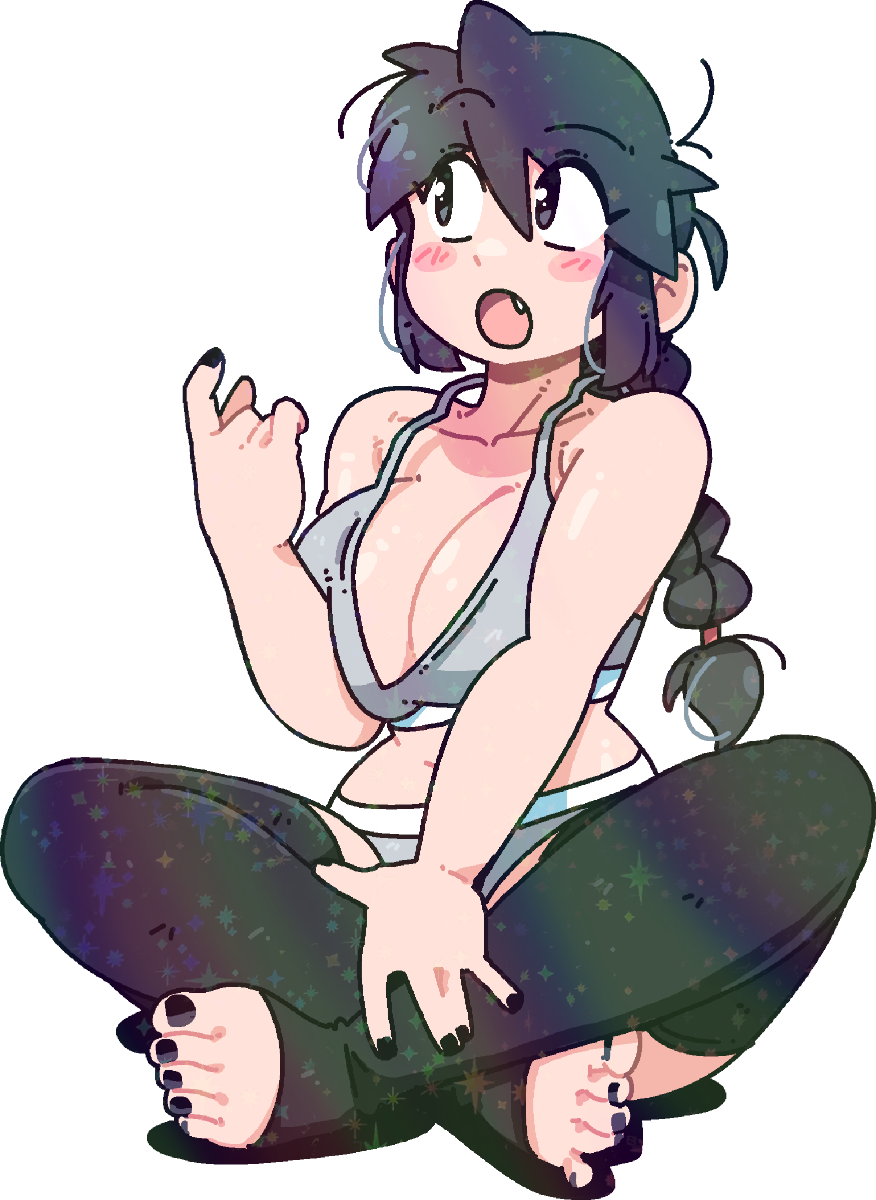 LUCIA CROSS-LEGGED STICKER!