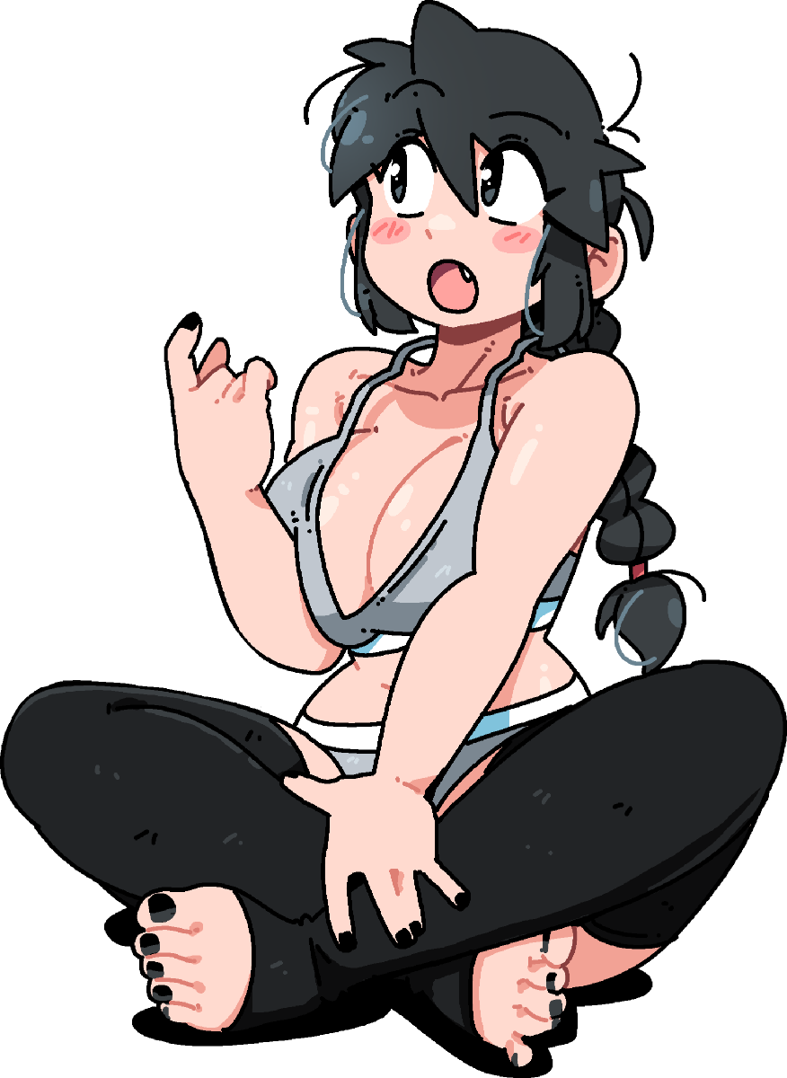 LUCIA CROSS-LEGGED STICKER!