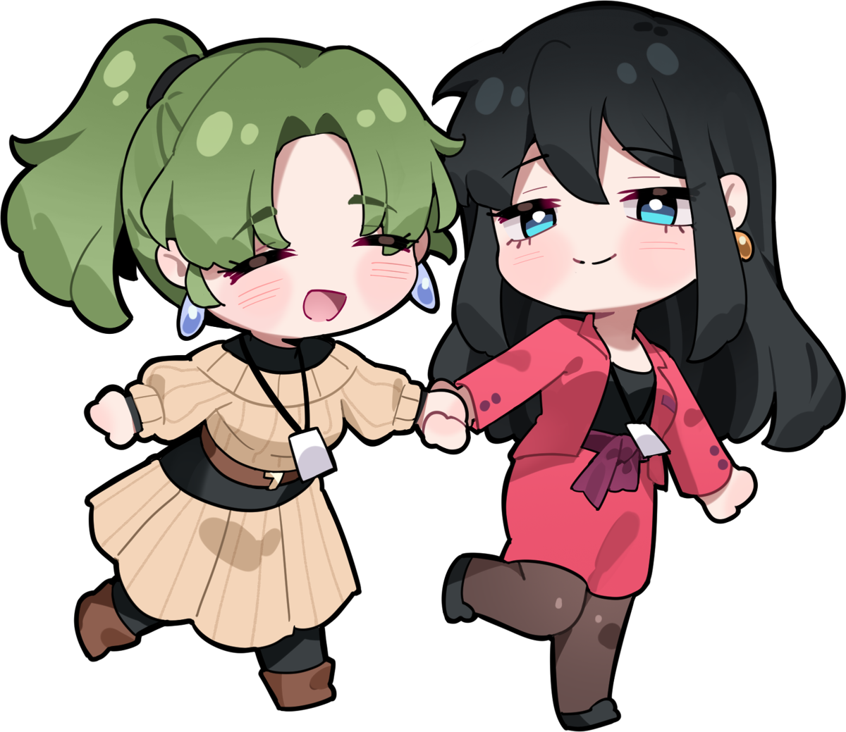 HAYATE TSUBAME AND HINA CHIBI STICKER!