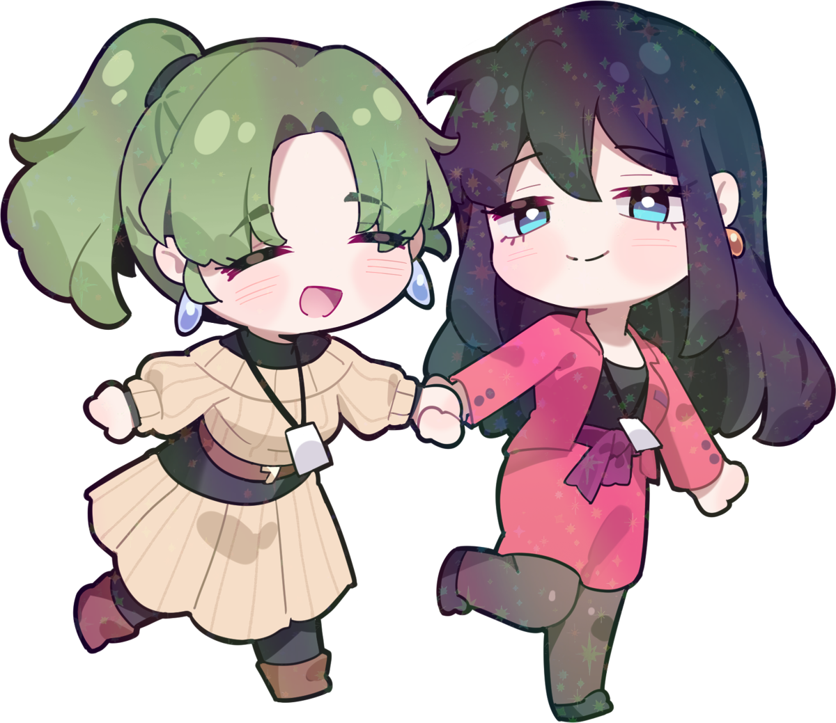 HAYATE TSUBAME AND HINA CHIBI STICKER!