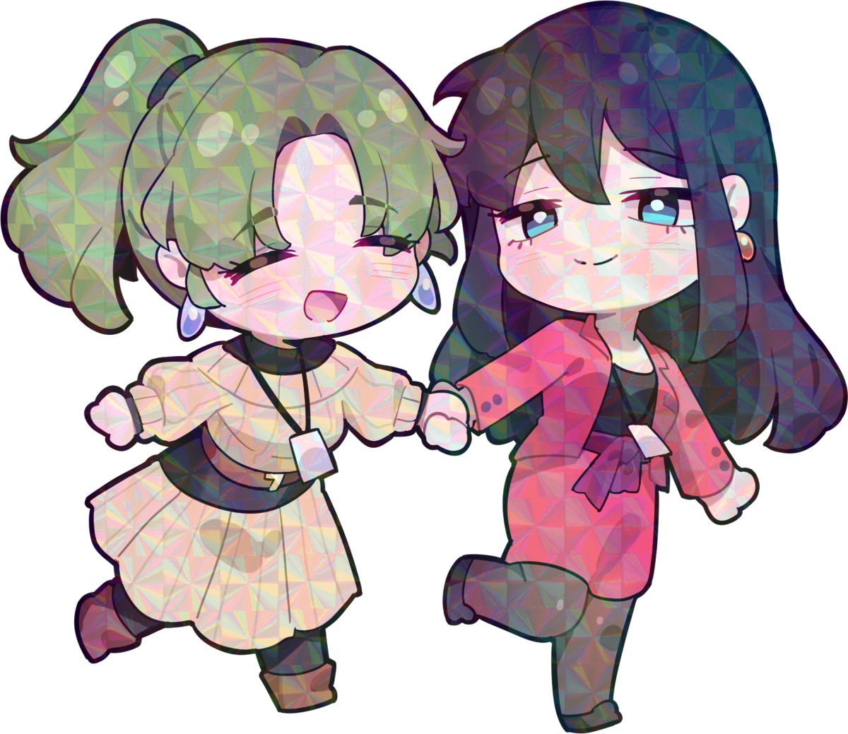 HAYATE TSUBAME AND HINA CHIBI STICKER!