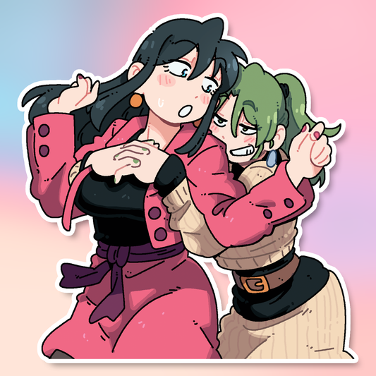 TSUBAME AND HINA SQUEEZE STICKER!