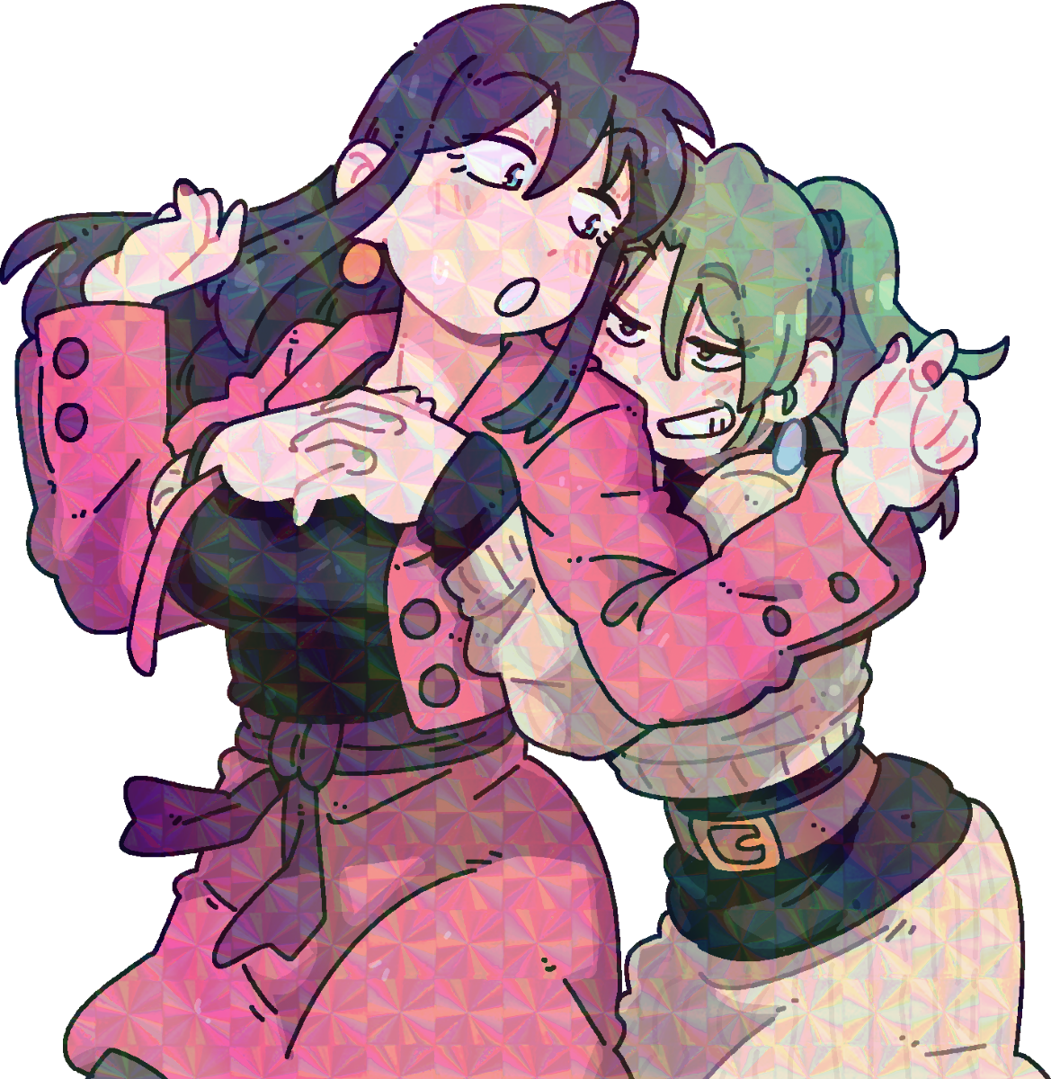 TSUBAME AND HINA SQUEEZE STICKER!