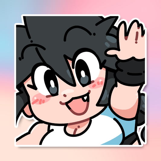 WAVING LUCIA EMOTE STICKER!