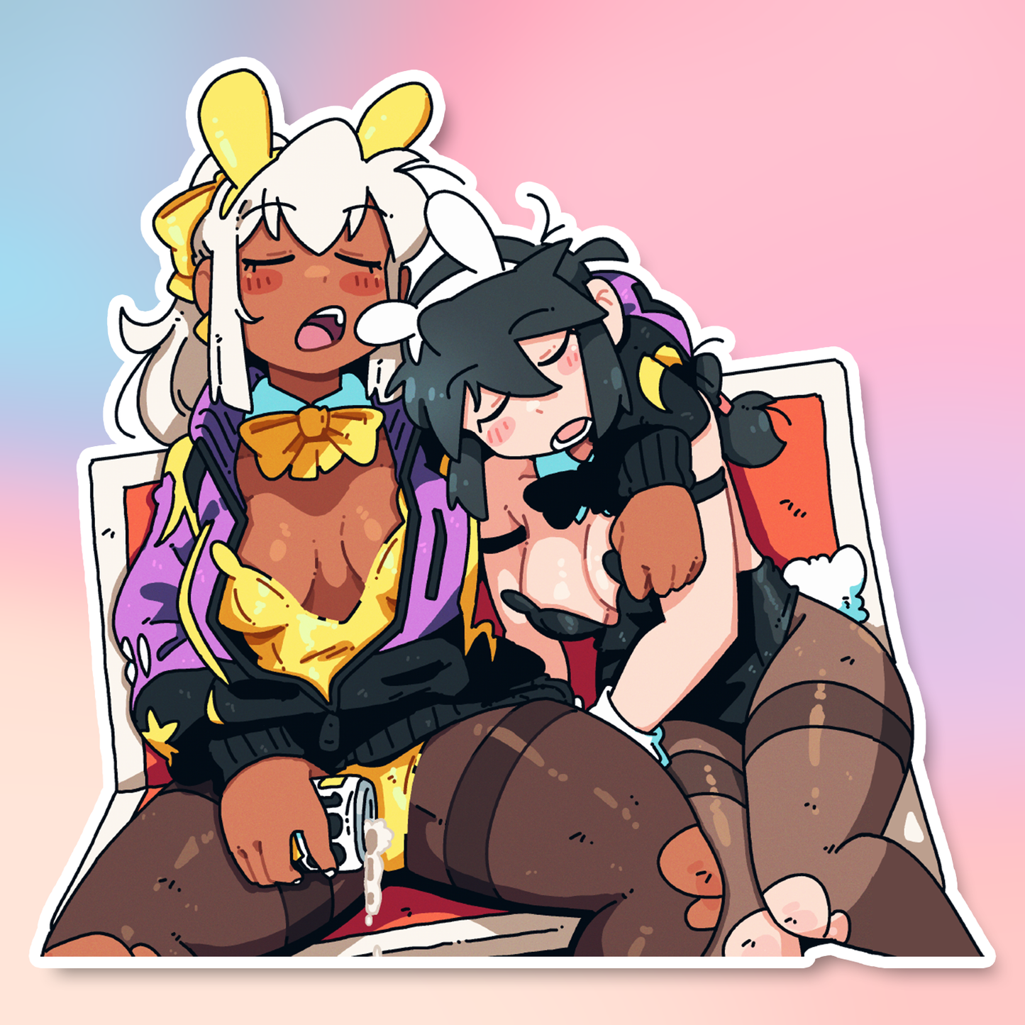 YURI TRAIN NAP STICKER!