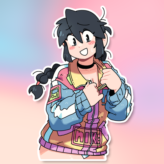 ZIPPED JACKET STICKER!