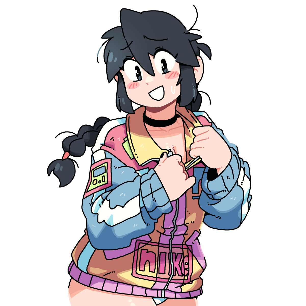 ZIPPED JACKET STICKER!