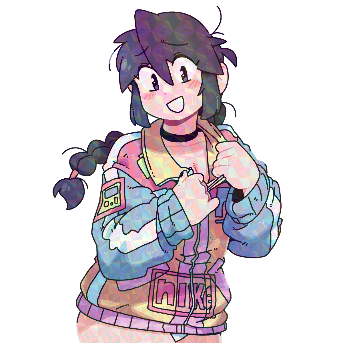 ZIPPED JACKET STICKER!