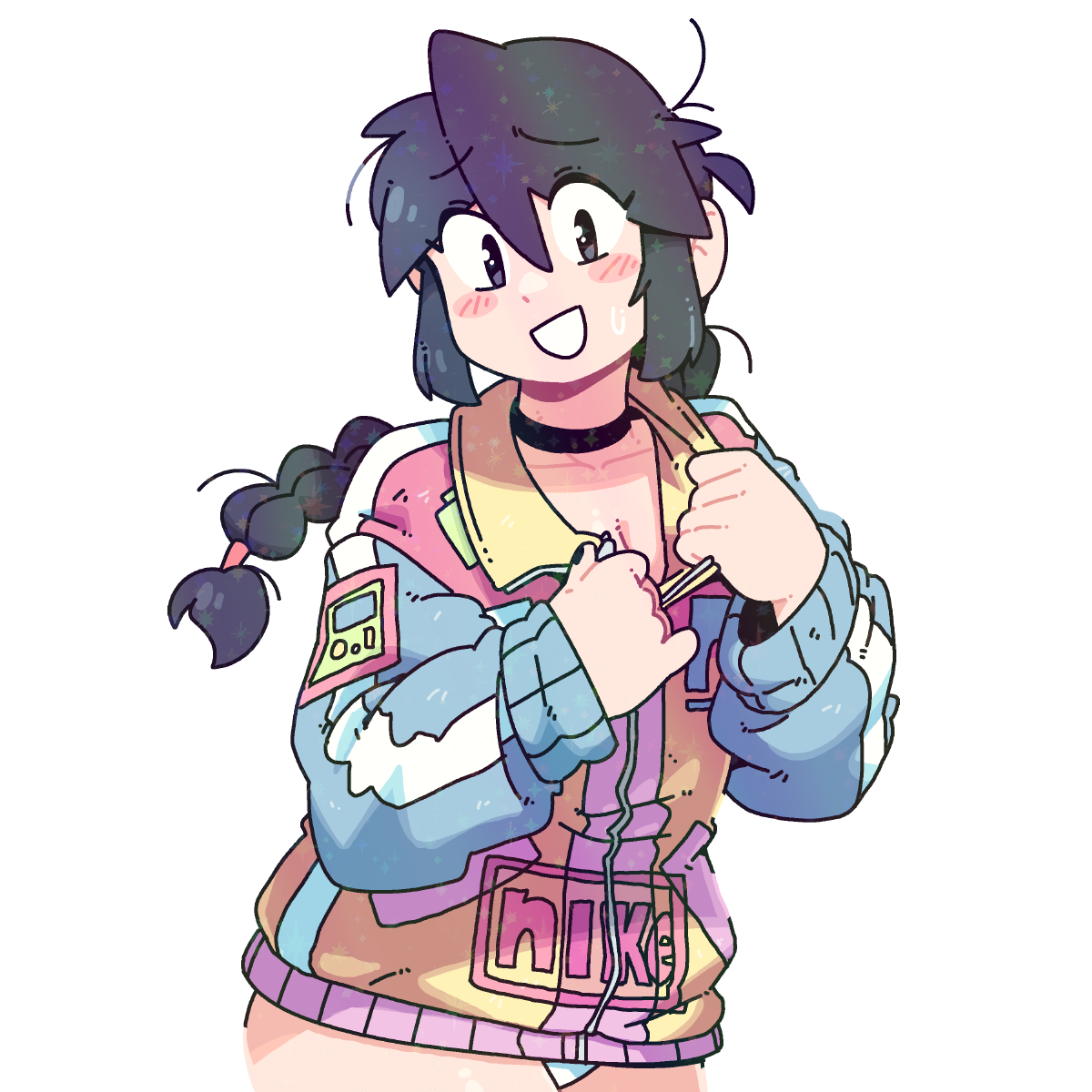 ZIPPED JACKET STICKER!