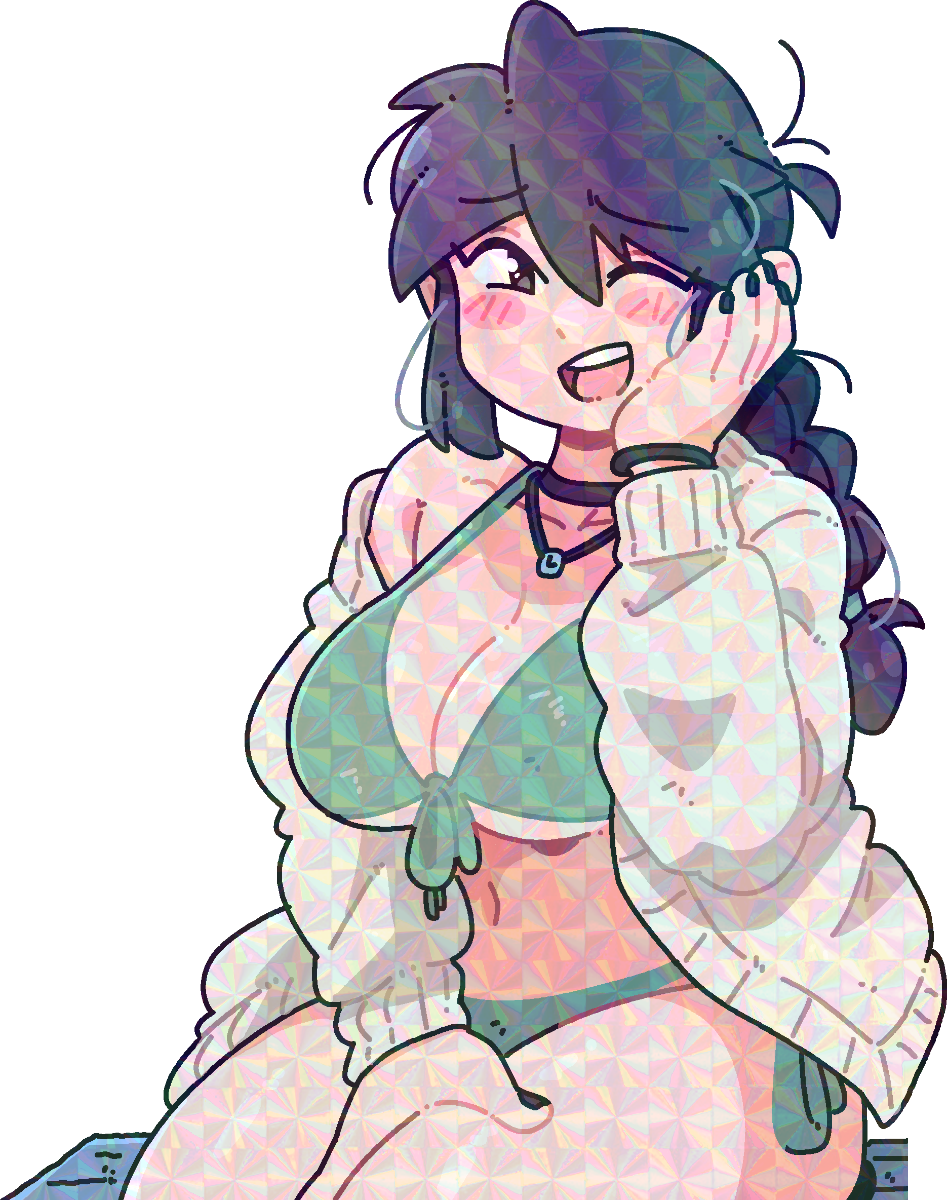 BLUSHING LUCIA STICKER!