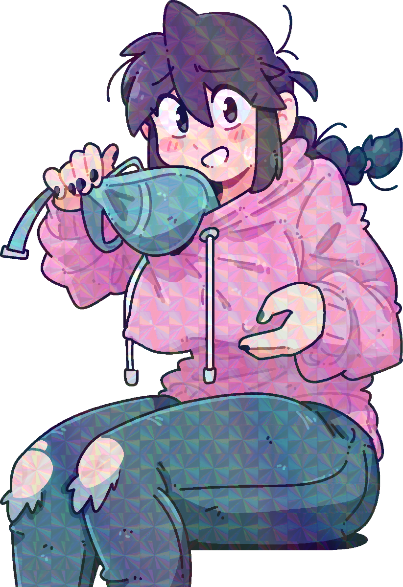 LUCIA PERKY HOODIE STICKER!