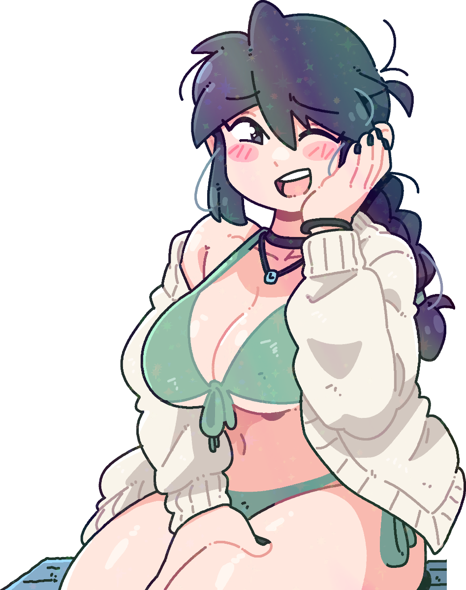BLUSHING LUCIA STICKER!