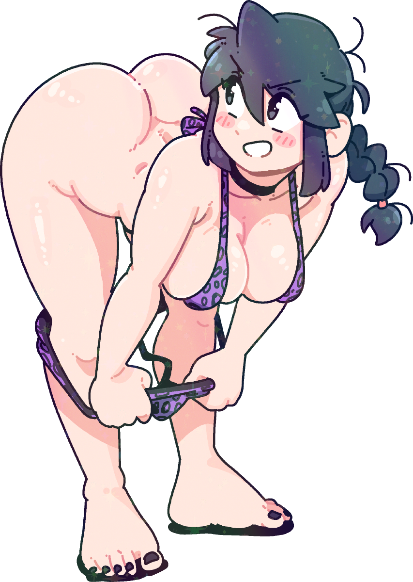 BIKINI BENDING OVER STICKER! (VARIANTS)