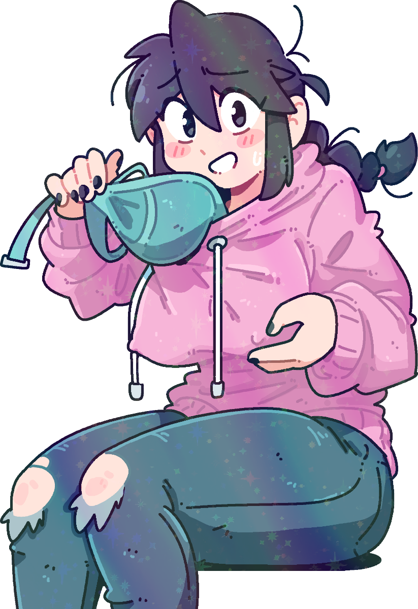 LUCIA PERKY HOODIE STICKER!