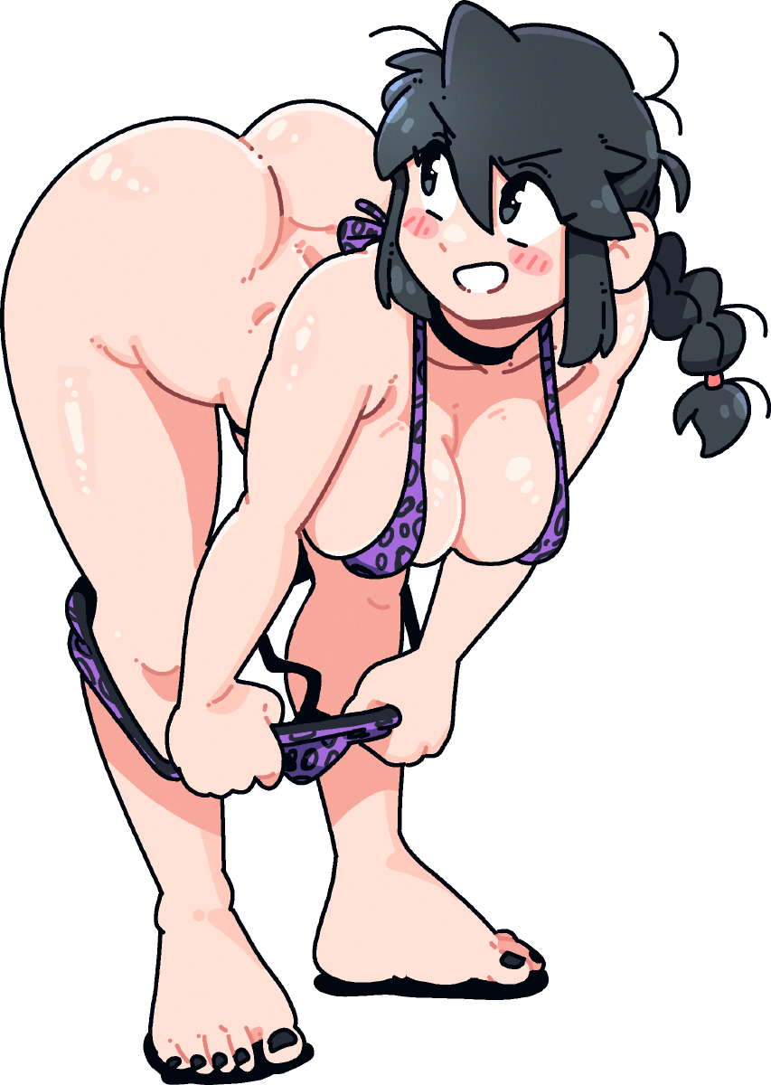 BIKINI BENDING OVER STICKER! (VARIANTS)