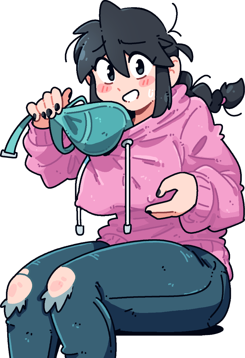 LUCIA PERKY HOODIE STICKER!